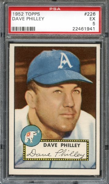 1952 Topps #226 Dave Philley PSA 5 EX