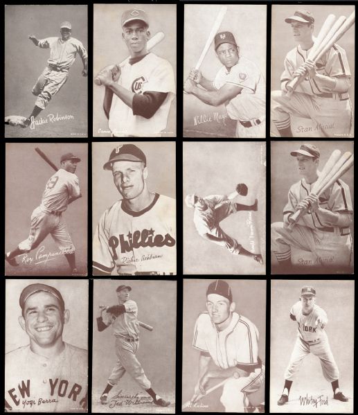 1939-66 Exhibits Group of (138) with Stars and HOFers