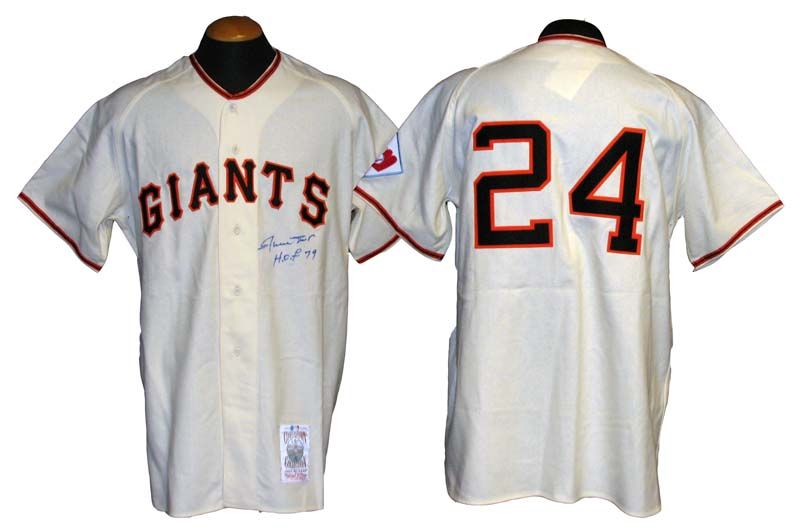 Lot Detail - Willie Mays Signed Mitchell and Ness San Francisco