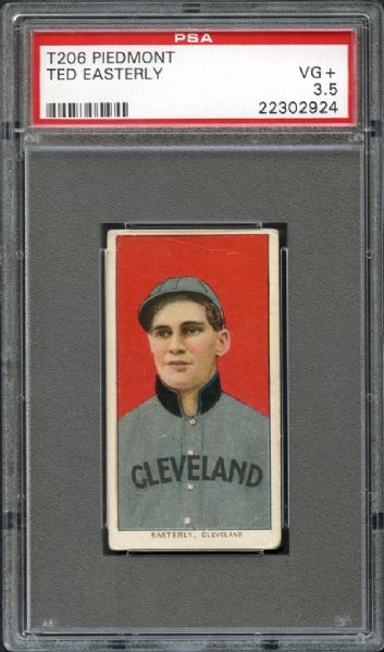 1909-11 T206 Ted Easterly PSA 3.5 VG+