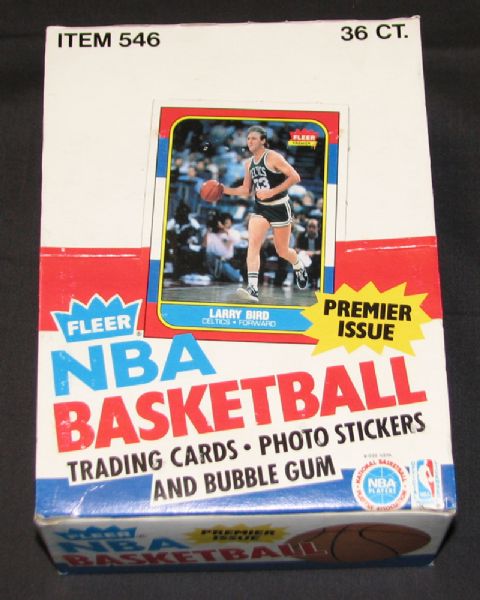 1986-87 Fleer Basketball Unopened Wax Box in Exceptionally High-Grade Condition