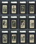 1916 M101-4 Blank Back Group of 43 All SGC Graded