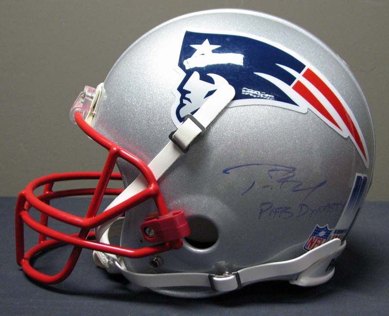 2002 Tom Brady Signed & Inscribed New England Patriots Helmet -, Lot  #80990