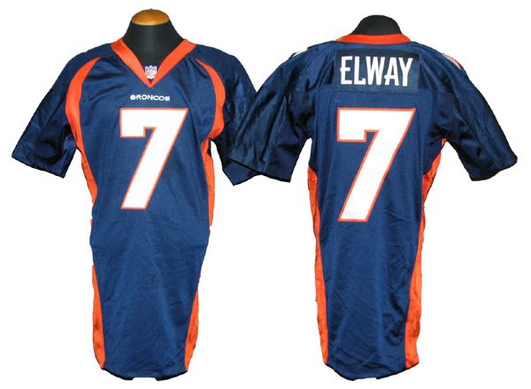 1980's John Elway Game Used Broncos Home Jersey. – Memorabilia Expert