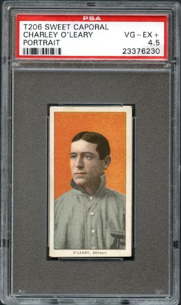 1909-11 T206 Charley OLeary "Portrait" PSA 4.5 VG/EX+