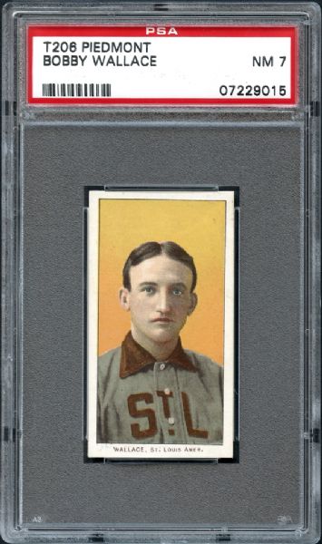 1909-11 T206 Piedmont Bobby Wallace PSA 7 NM