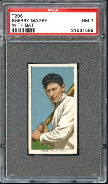 1909-11 T206 Sherry Magee PSA 7 NM