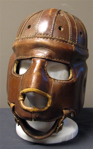 Exceptionally Scarce Early 1930s Reach Executioner Leather Football Helmet