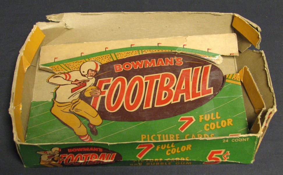 1954 Bowman Football 5 Cent Display Box
