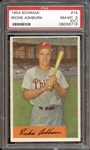 1954 Bowman #15 Richie Ashburn PSA 8 NM/MT (OC)