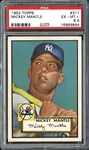 1952 Topps #311 Mickey Mantle PSA 6.5 EX/MT+ Presents Like An Outstanding High End NM/MT Example