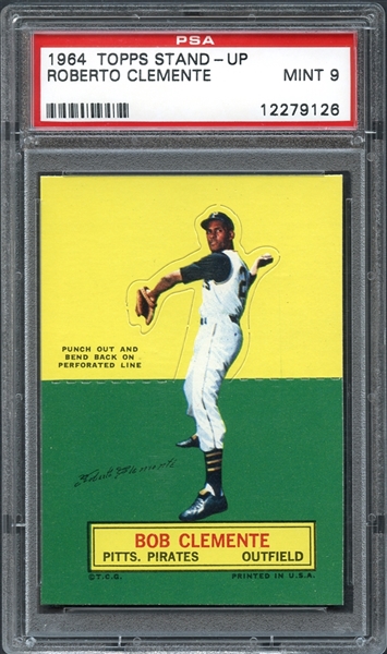 1964 Topps Stand-Up Roberto Clemente PSA 9 MINT