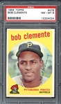 1959 Topps #478 Bob Clemente PSA 8 NM/MT