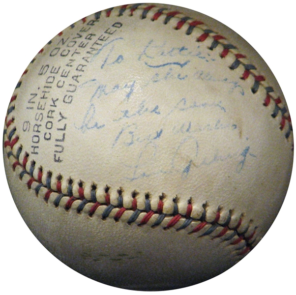 Lou Gehrig Single-Signed Baseball