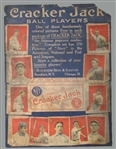 Spectacular Newly Discovered 1915 E145 Cracker Jack Advertising Display Poster