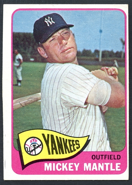 1965 Topps #350 Mickey Mantle 