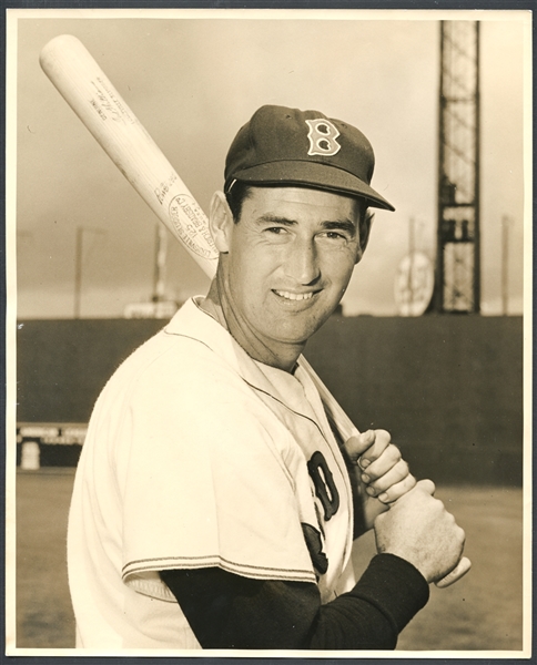 1950s Ted Williams Type I Original Photo Used in 1954, 55, and 56 Topps Card by George Woodruff
