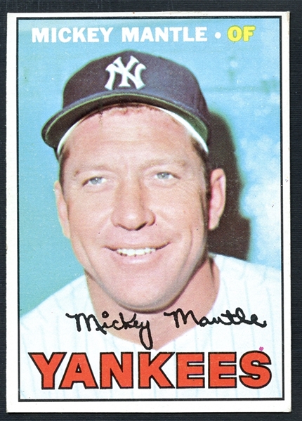 1967 Topps #150 Mickey Mantle PSA MINSIZERQ