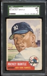 1953 Topps #82 Mickey Mantle SGC 40 VG 3