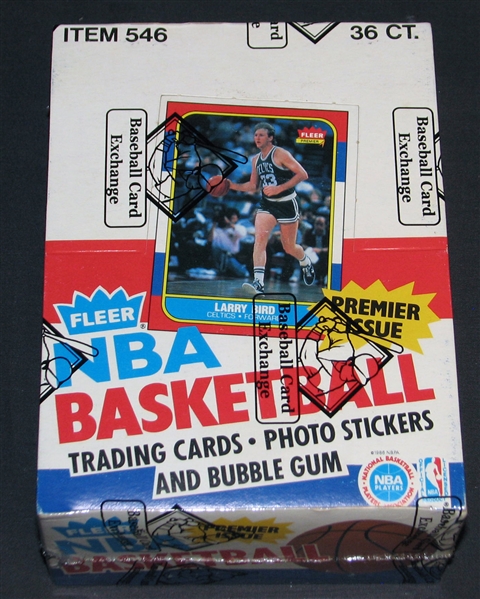 1986 Fleer Basketball Full Unopened Wax Box BBCE 