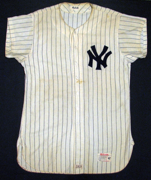 1959 Tony Kubek New York Yankees Game-Used Home Flannel Jersey