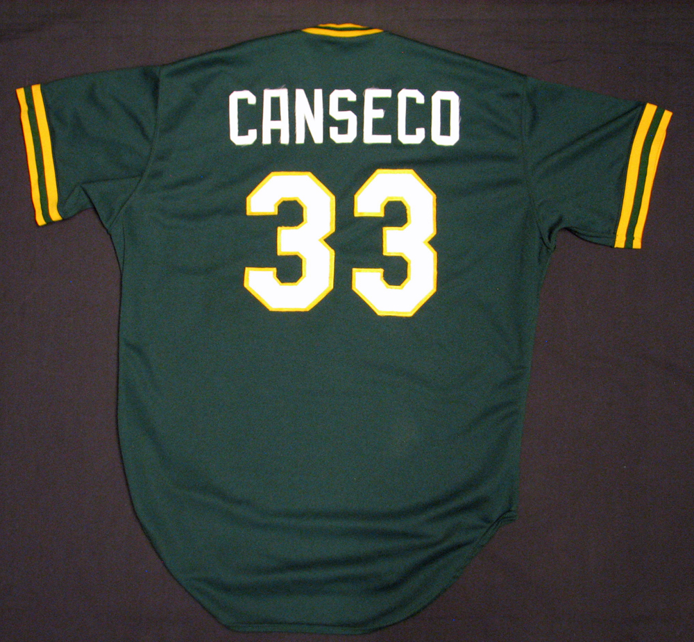 1986 Jose Canseco Oakland A's Game Used Jersey.