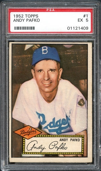 1952 Topps #1 Andy Pafko PSA 5 EX