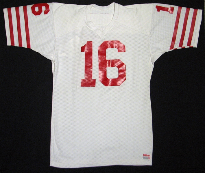 1979-81 Joe Montana San Francisco 49ers Game Worn Rookie Era Jersey MEARS A10