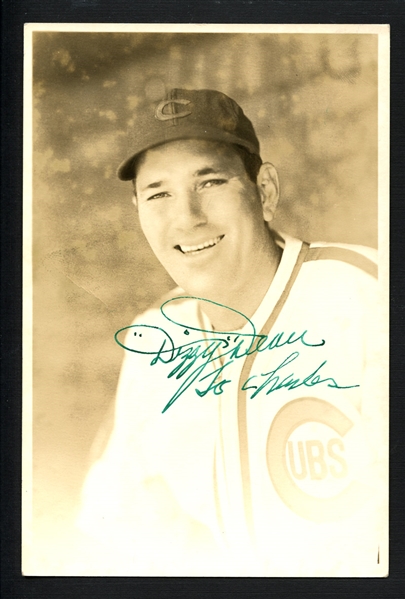 Dizzy Dean Signed Type I George Burke Photograph