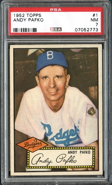 1952 Topps #1 Andy Pafko PSA 7 NM