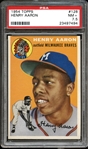 1954 Topps #128 Henry Aaron PSA 7.5 NM+