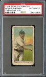 T216 Peoples Tobacco/Kotton Cigarettes Honus Wagner Throwing PSA Authentic - The Only Example Ever Graded!