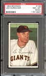 1952 Bowman #146 Leo Durocher PSA 8 NM/MT (OC)
