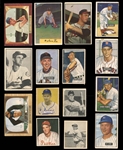 1948-55 Bowman Baseball Shoebox Collection of (94) Cards with HOFers