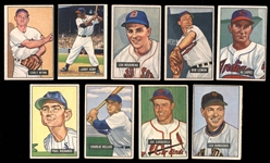 1951 Bowman Star and HOF Group of (9)
