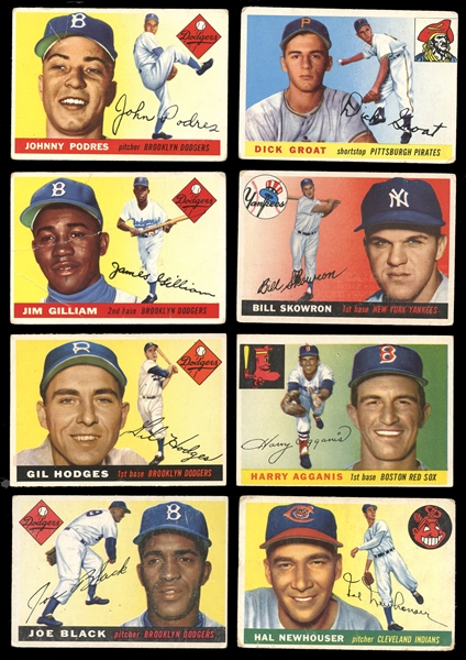 1955 Topps Group of (69) with Stars and High Numbers