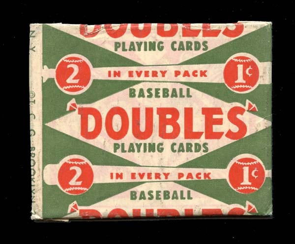 1951 Topps Red Backs Full Pack with Broken Seal and (2) Unknown Cards