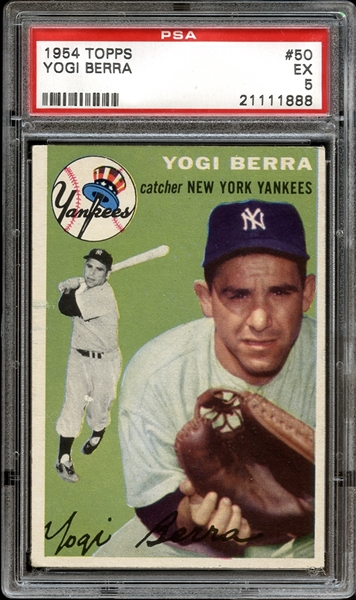1954 Topps #50 Yogi Berra PSA 5 EX