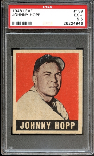 1948 Leaf #139 Johnny Hopp PSA 5.5 EX+