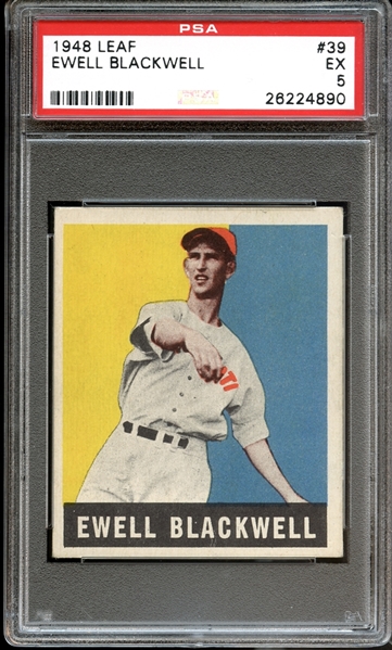 1948 Leaf #39 Ewell Blackwell PSA 5 EX