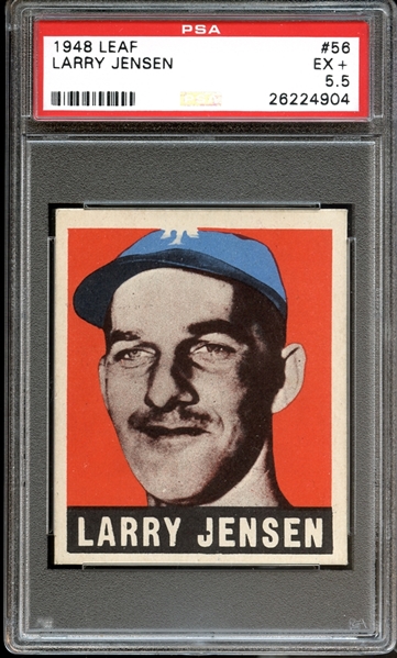1948 Leaf #56 Larry Jensen PSA 5.5 EX+