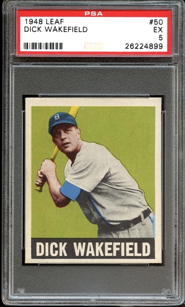 1948 Leaf #50 Dick Wakefield PSA 5 EX