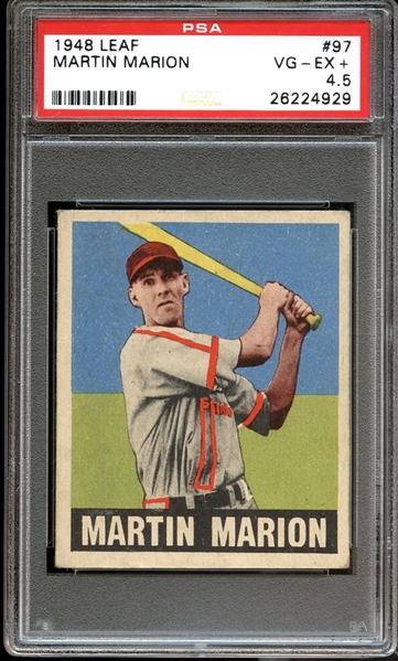 1948 Leaf #97 Martin Marion PSA 4.5 VG/EX+