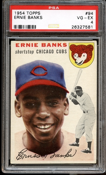 1954 Topps #94 Ernie Banks PSA 4 VG/EX