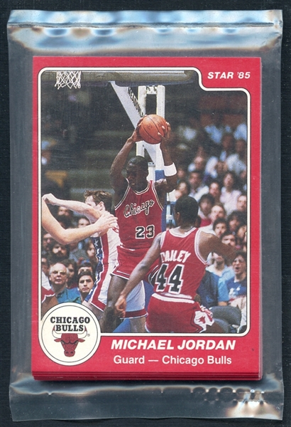 vintage baseball cards, unopened pack, Michael Jordan