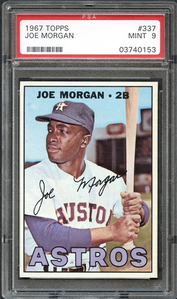 1967 Topps #37 Joe Morgan PSA 9 MINT