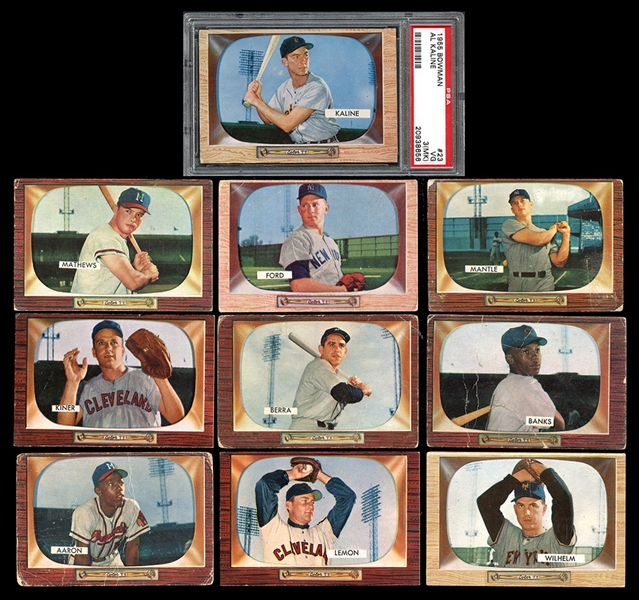 1955 Bowman Complete Set with Salesman Samples