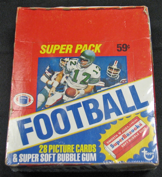 1980 Topps Super Football Unopened Cello Box BBCE