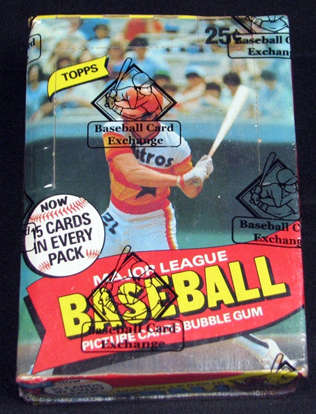 1980 Topps Baseball Unopened Wax Box BBCE