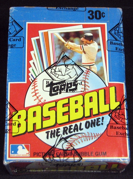 1982 Topps Baseball Unopened Wax Box BBCE